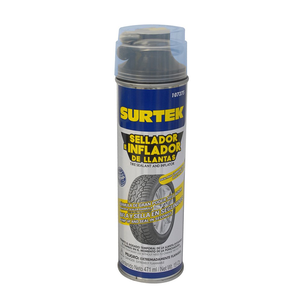 12 Pza Sellador de llantas 471 ml Surtek