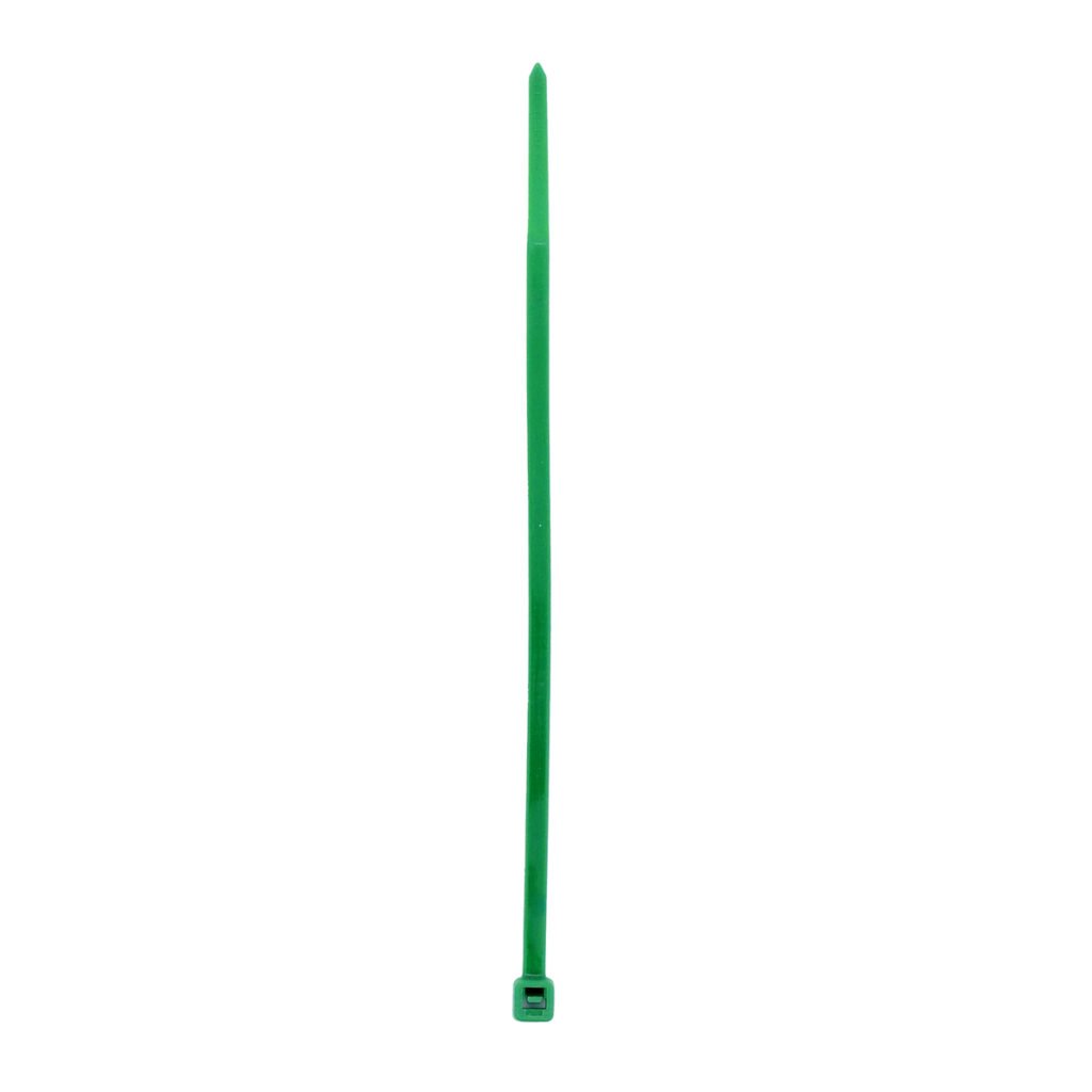 10 Pza Cinchos plásticos 300 x 4.6 mm, tensión 22 kg de 50 piezas, color verde Surtek