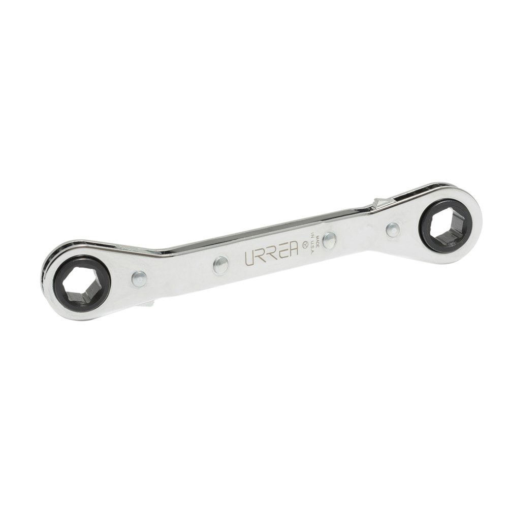 6 Pza Llave de estrías pulido espejo acodada de matraca métrica, 6 puntas, 11 x 12 mm Urrea