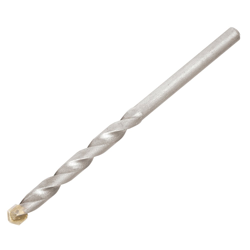 10 Pza Broca para concreto de acero al carbono 3/16" x 4" zanco recto Surtek