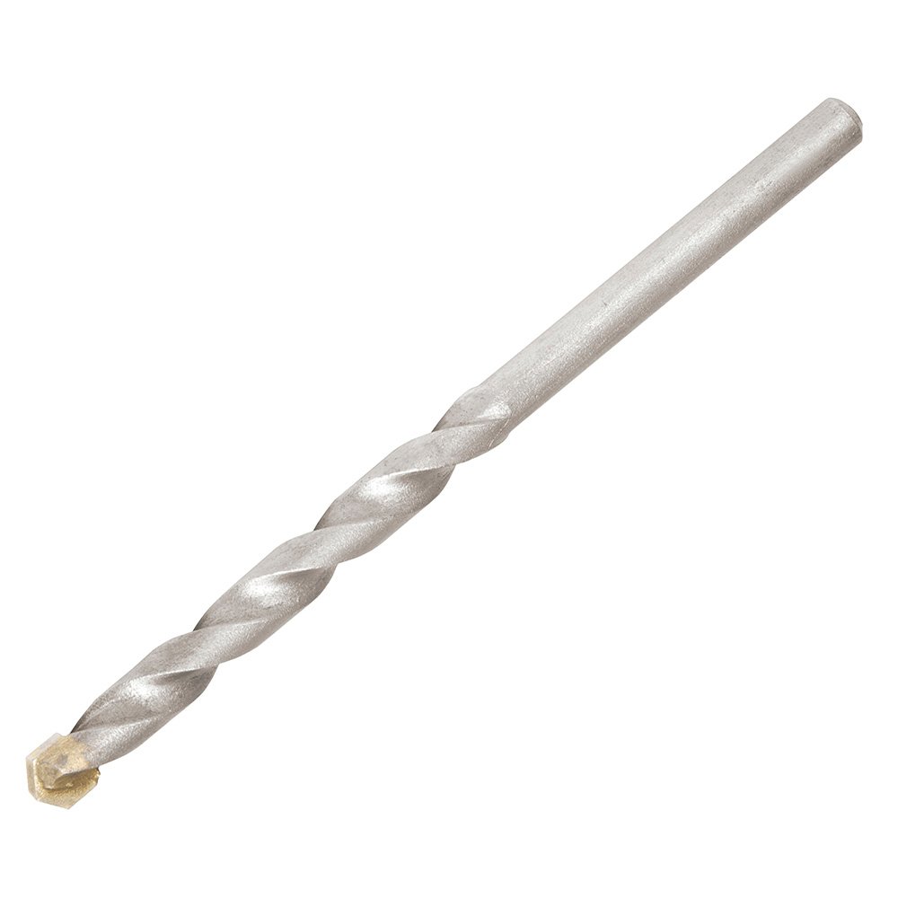 5 Pza Broca para concreto de acero al carbono 1/2" x 12" zanco recto Surtek