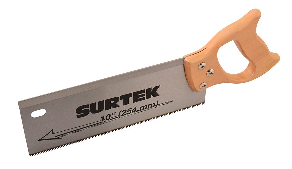 4 Pza Serrucho con mango de madera de costilla de 10" Surtek