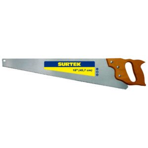 Serrucho triple filo con mango de madera de 22" Surtek