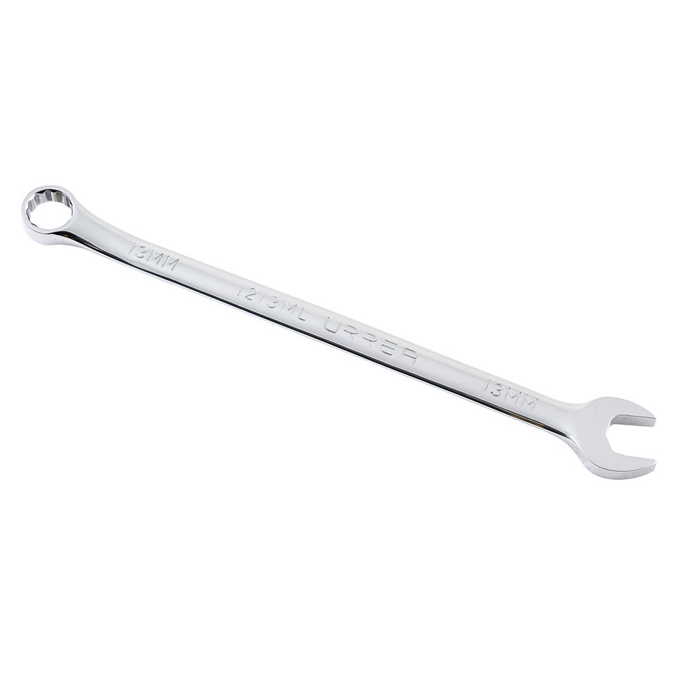 6 Pza Llave combinada extra larga pulido espejo métrica, 12 puntas, 13 mm Urrea