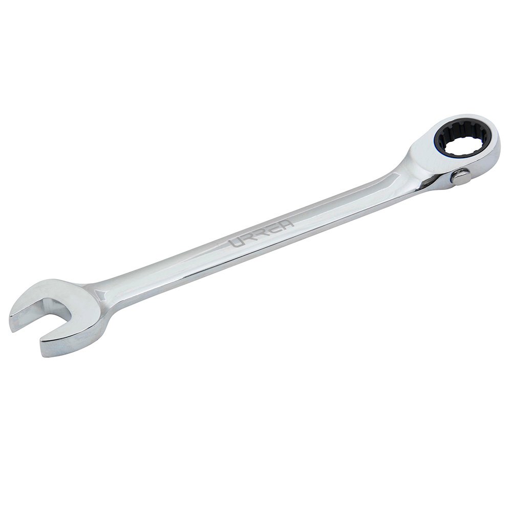 Llave combinada pulido espejo de matraca spline reversible en pulgadas, 5/8" Urrea