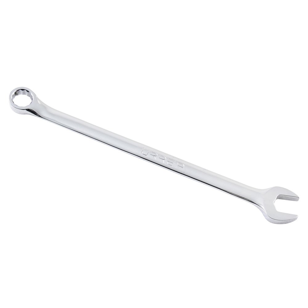 6 Pza Llave combinada extra larga pulido espejo en pulgadas, 12 puntas, 15/16" Urrea