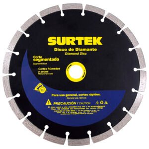 Disco de diamante segmentado, 7" Surtek