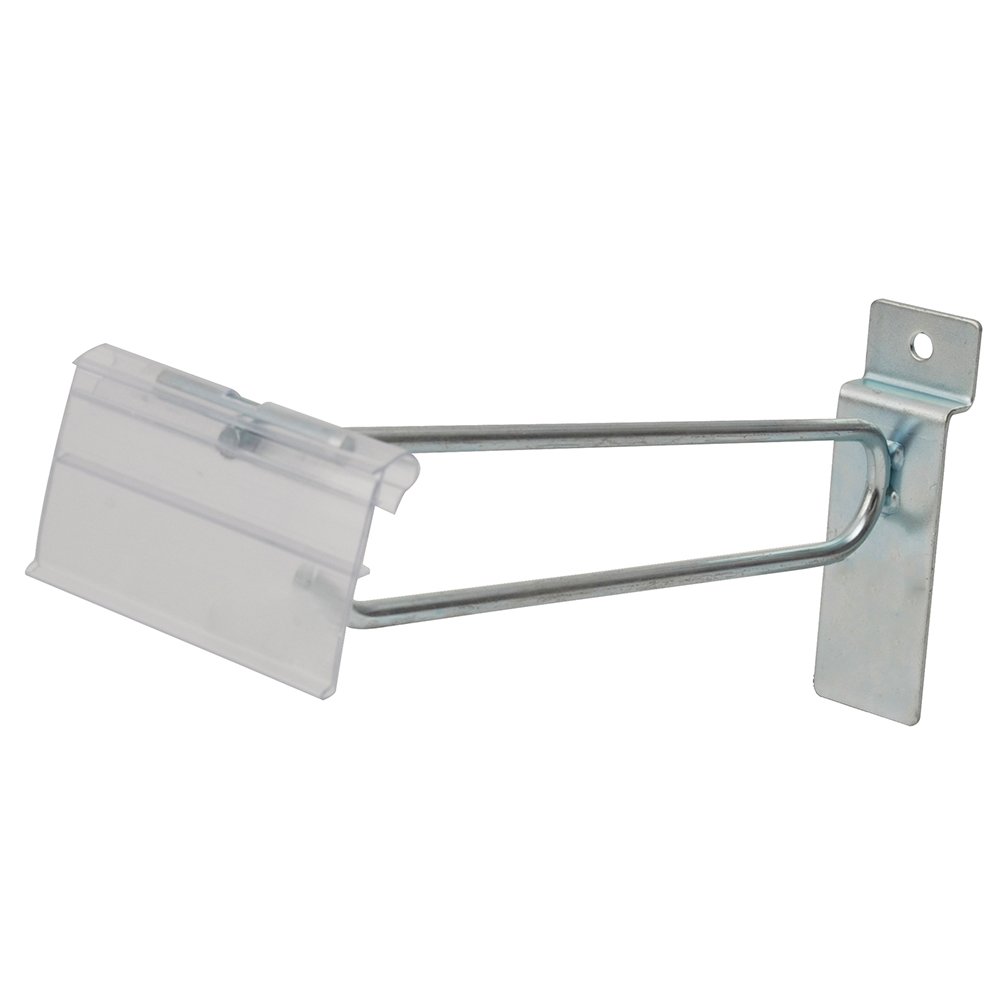 100 Pza Gancho de panel ranurado con preciador plástico, 6" Surtek