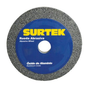 Rueda abrasiva de óxido de aluminio grano 60, 6" x 1" Surtek