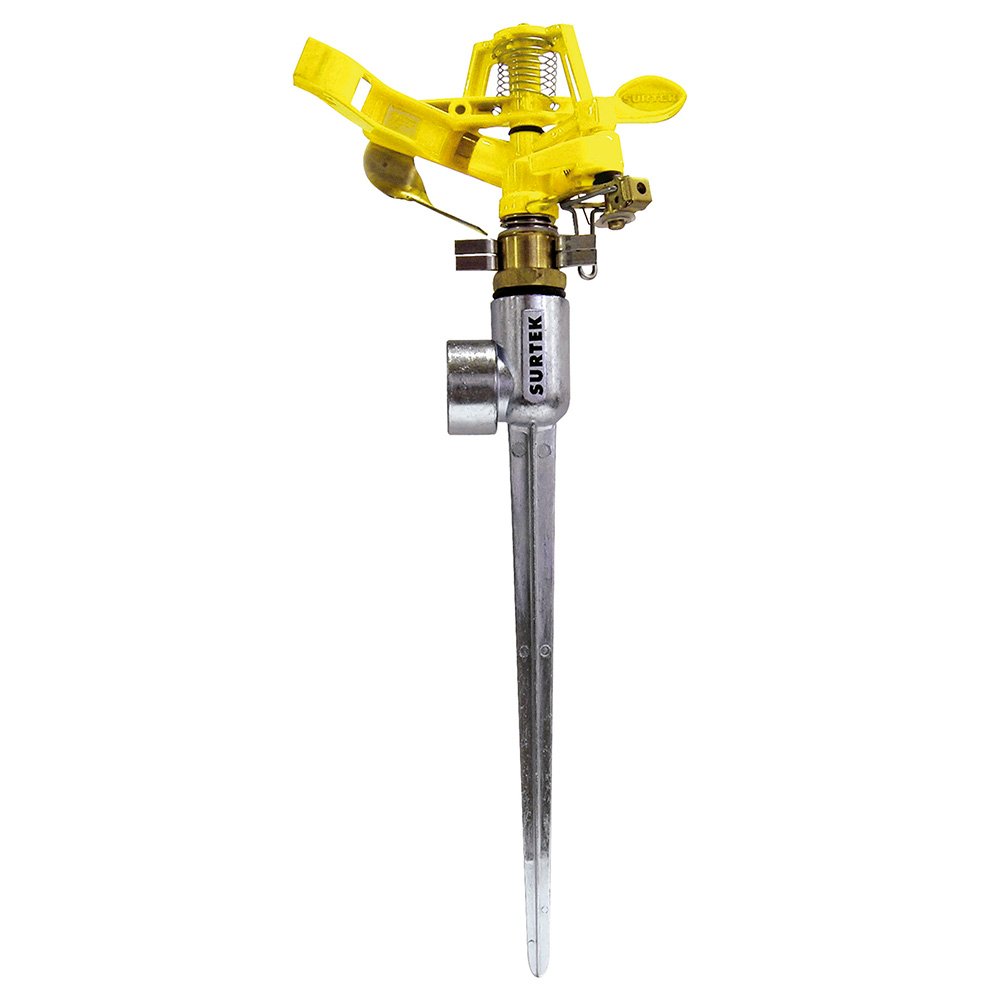 6 Pza Aspersor metálico regulable por pulsación 3/4" GHT 1 vía Surtek