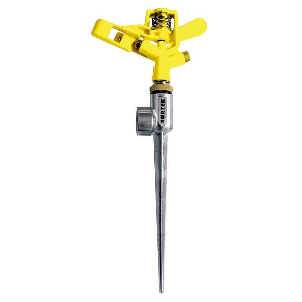 6 Pza Aspersor metálico regulable por pulsación 3/4" GHT 1 vía Surtek