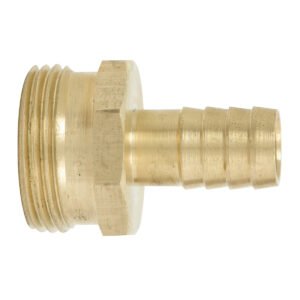 Conector para manguera de riego de latón, 1/2" macho Surtek