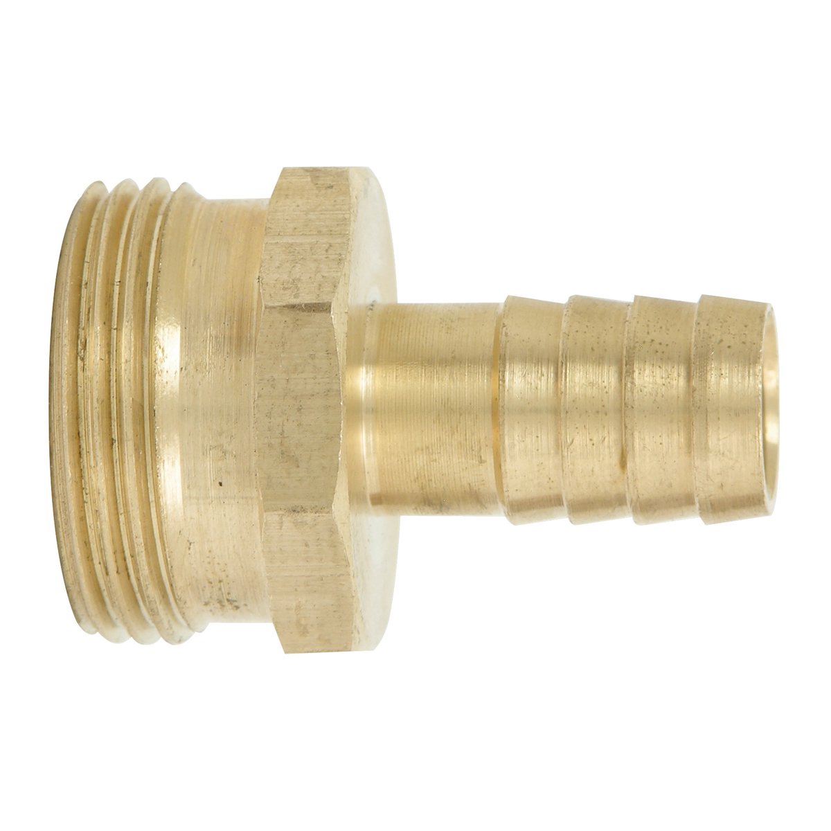 12 Pza Conector para manguera de riego de latón, 1/2" macho Surtek
