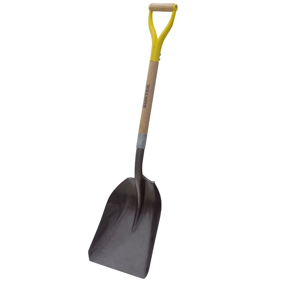 3 Pza Pala con mango de madera con puño metálico "Y", tipo carbonera Surtek
