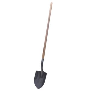 Pala con mango largo de madera con anillo crimpado, tipo irrigación Surtek