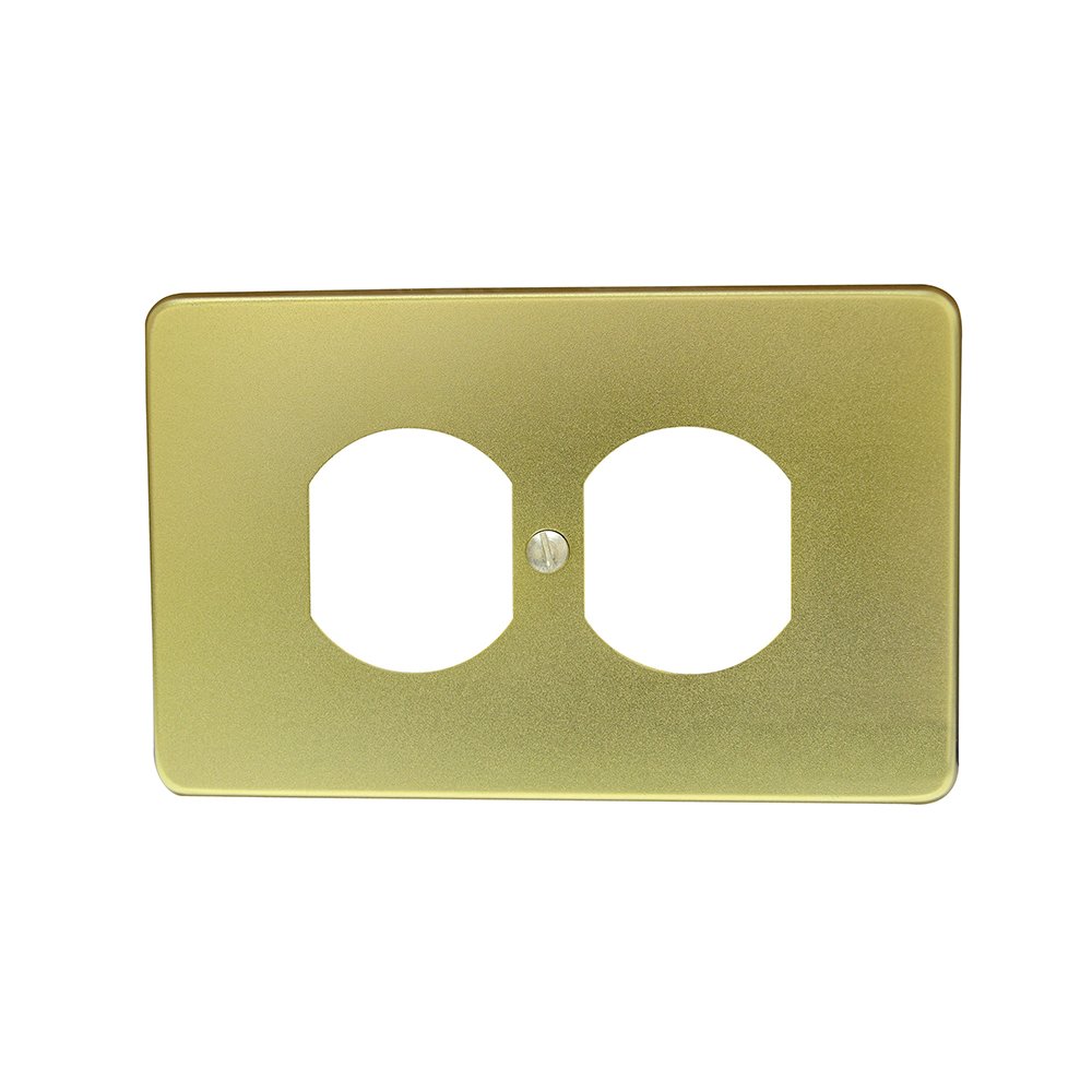 10 Pza Placa doble de aluminio, línea estándar, color oro Surtek