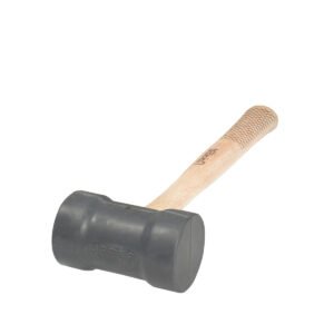 Mazo con cabeza de hule negro  con mango de madera de encino de 16", 22 oz Urrea