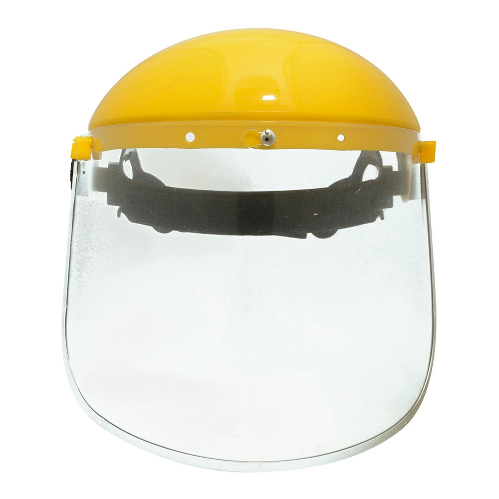 2 Pza Protector de seguridad facial con mica de policarbonato y ajuste de suspensión de matraca Surtek