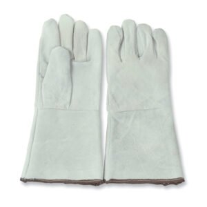 Guantes de carnaza con refuerzo en palma y puño largo unitalla Surtek