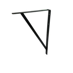 10 Pza Ménsula con soporte color negro 10 x 16" Surtek