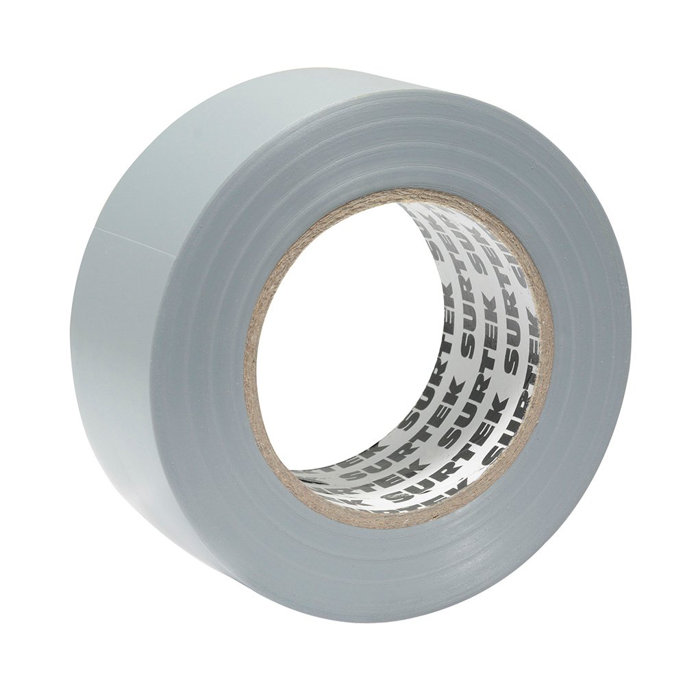 3 Pza Cinta gris de PVC para ducto 48 mm x 45.7 m Surtek