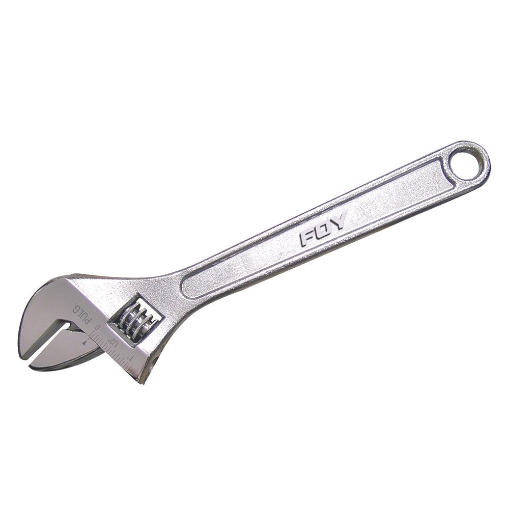 6 Pza Llave ajustable cromada 10" Foy