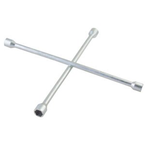 4 Pza Llave de cruz cromada 18" Foy