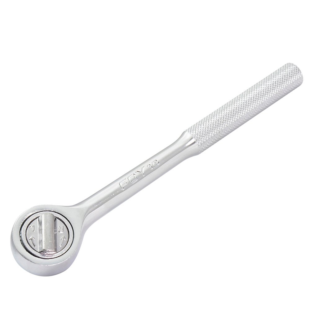 Matraca reversible cabeza redonda, para dado cuadro de 3/8" Foy