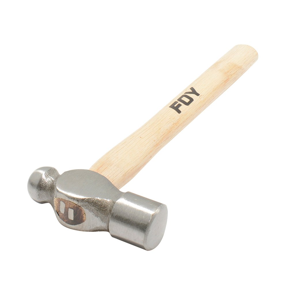 Martillo pulido de bola con mango de madera de 15", 40 oz Foy