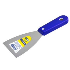 Espátula flexible de acero de alto carbón con mango plástico 4" Foy