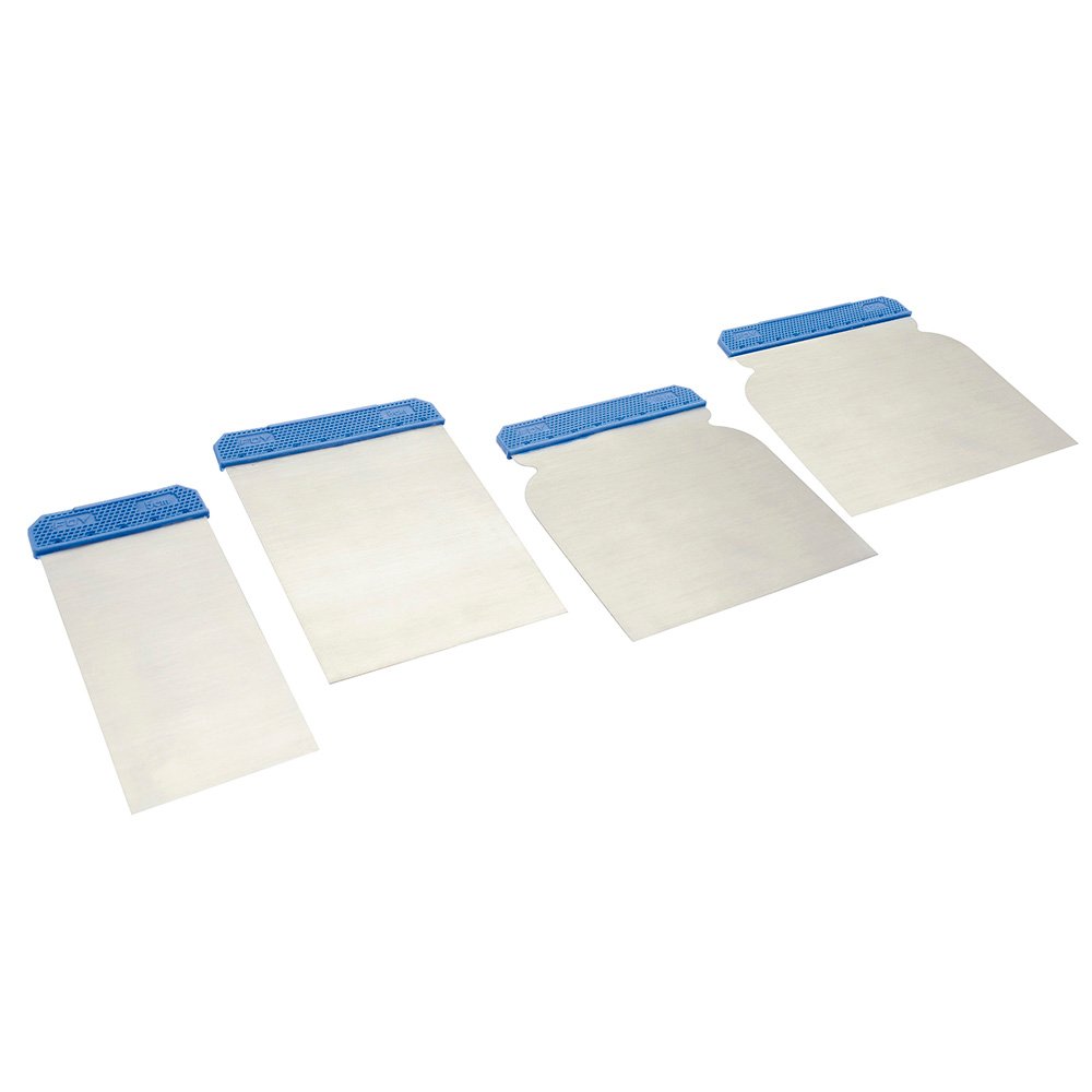6 Pza Juego de cuñas para raspar con mango plástico, 4 piezas Foy