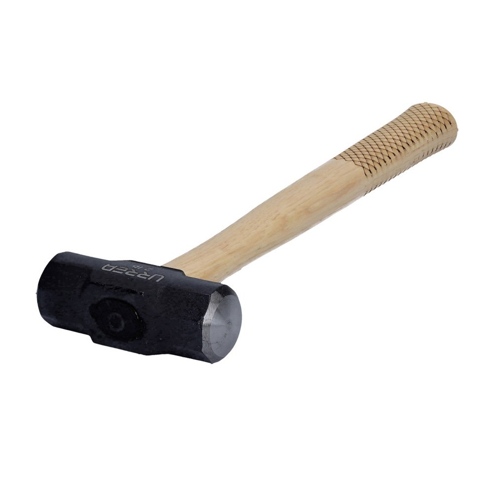 Marro octagonal cabeza maquinada con mango de madera de 16", 2 lb Urrea