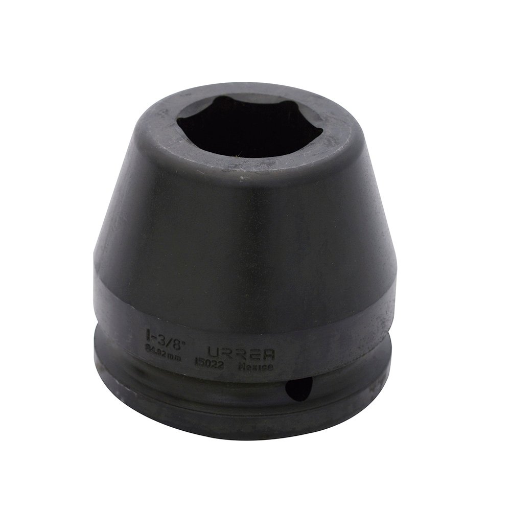 Dado de impacto cuadro de 1-1/2", 6 puntas, en pulgadas, 1-3/8" Urrea