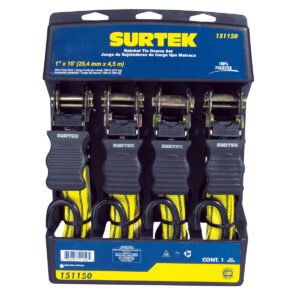 Juego de sujetadores tipo matraca, 4 piezas Surtek