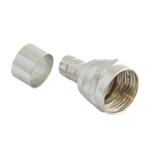 Conector para cable coaxial RG59 tipo campana, 4 piezas Surtek