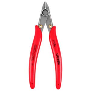 Pinza para electrónica con mango rubber grip de 5-1/8" corte al ras 22° Urrea