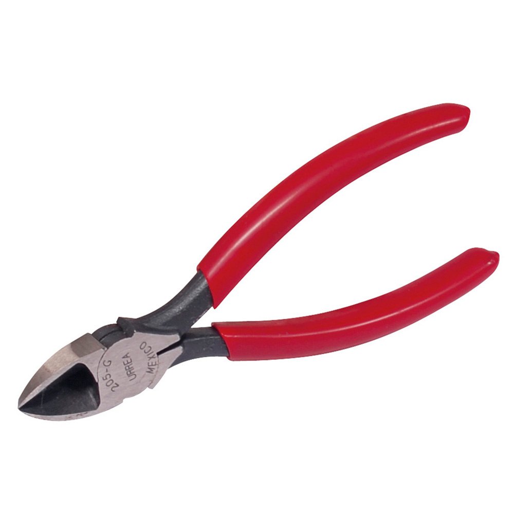 6 Pza Pinza para electricista con mango rubber grip de 4-3/16" corte diagonal Urrea