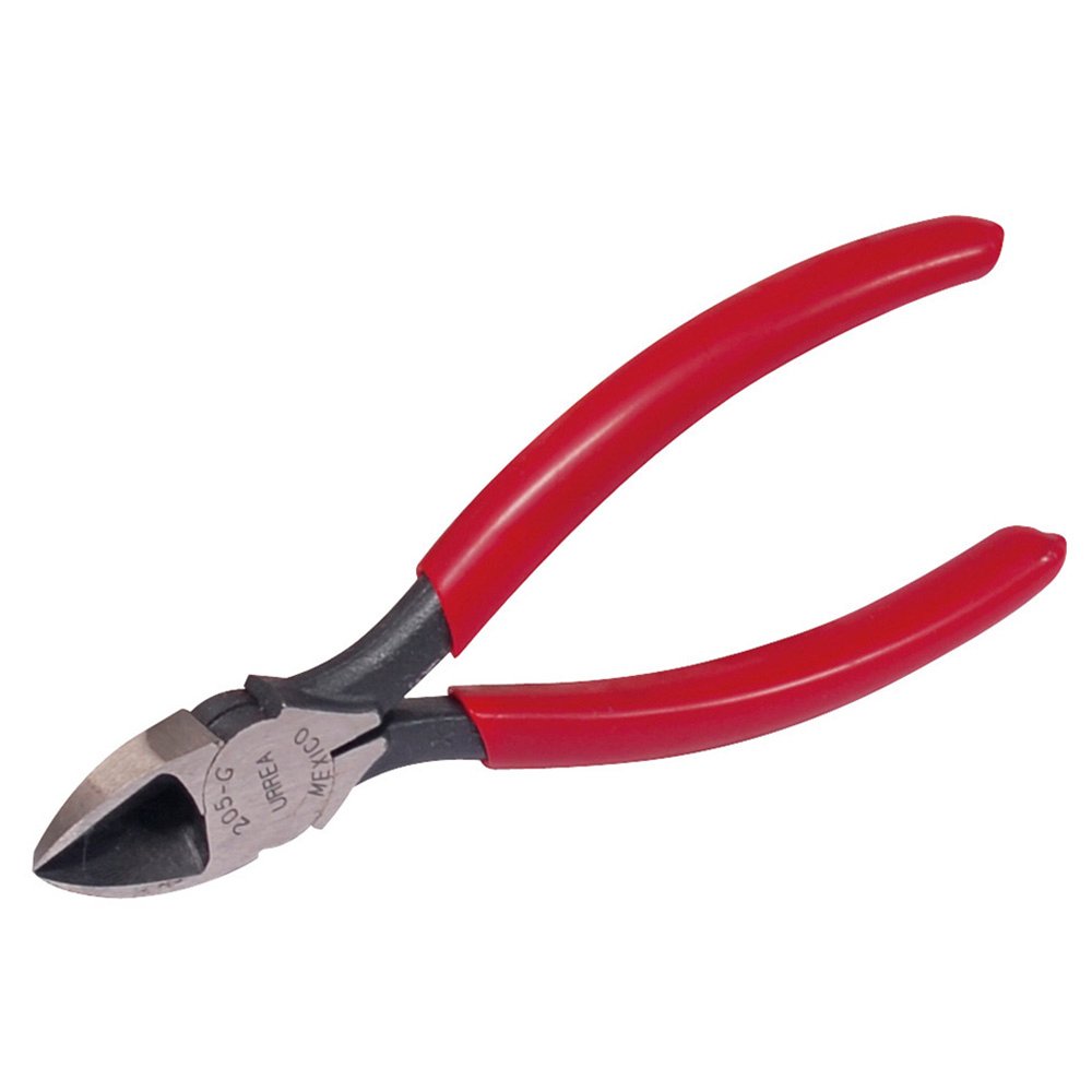 6 Pza Pinza para electricista con mango rubber grip de 6-1/64" corte diagonal Urrea