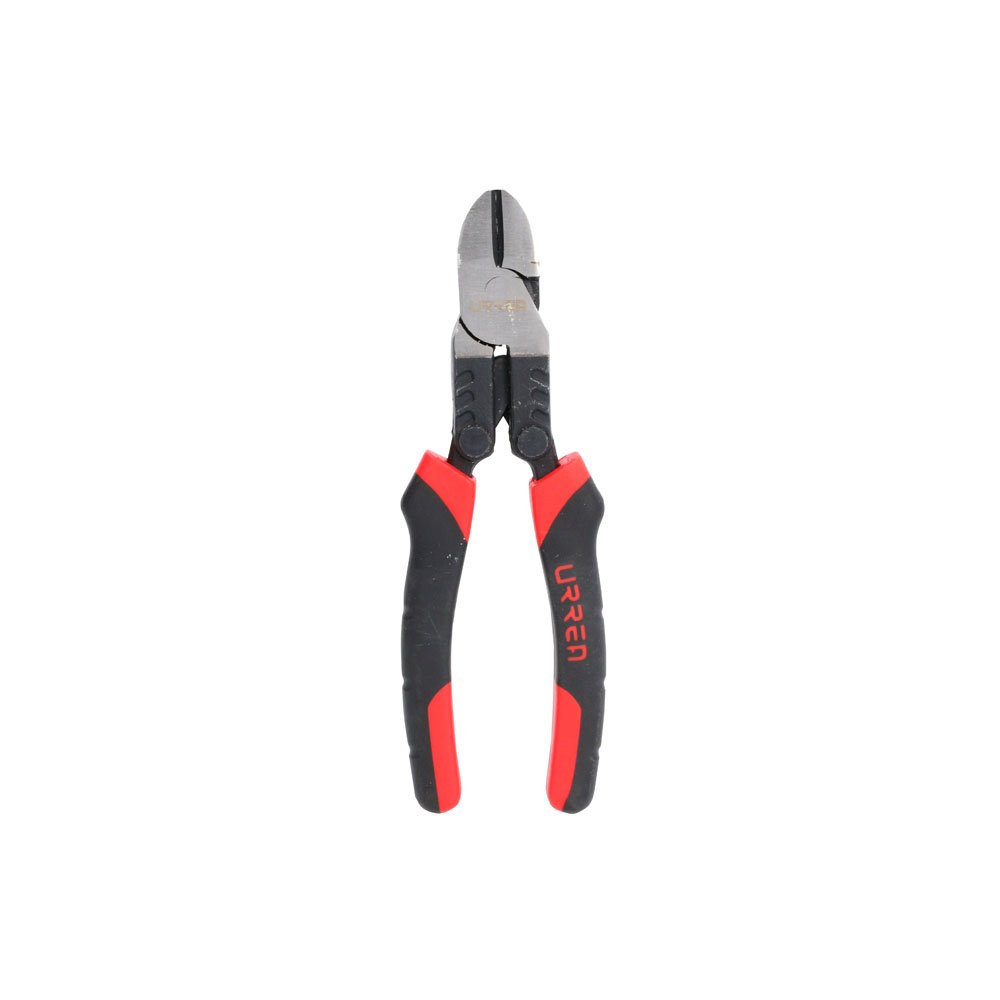 Pinza para electricista con mango bimaterial palanca compuesta de 7" corte diagonal Urrea