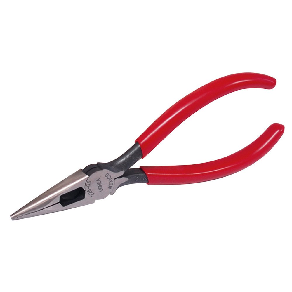6 Pza Pinza para electricista con mango rubber grip de 6-1/4" punta cónica corte lateral Urrea