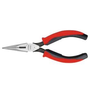 Pinza para electricista con mango bimaterial de 6-23/32" punta larga corte lateral sin res Urrea