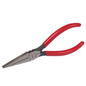 6 Pza Pinza para electricista con mango rubber grip de 6-5/8" punta plana Urrea