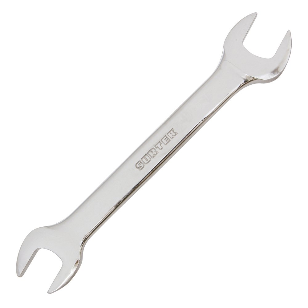 6 Pza Llave española pulido espejo en pulgadas, 1/2" x 9/16" Surtek