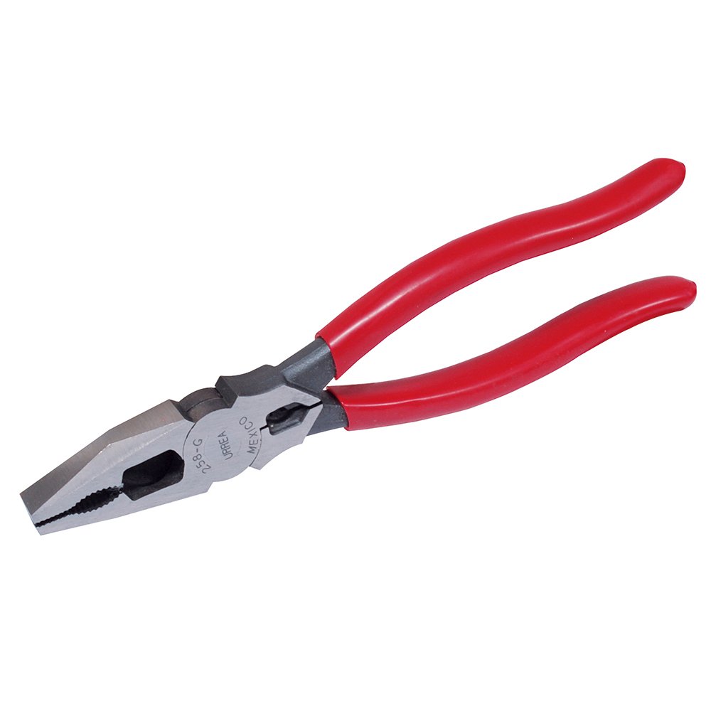 3 Pza Pinza para electricista con mango rubber grip de 8-17/32" universal corte lateral quijadas Urrea