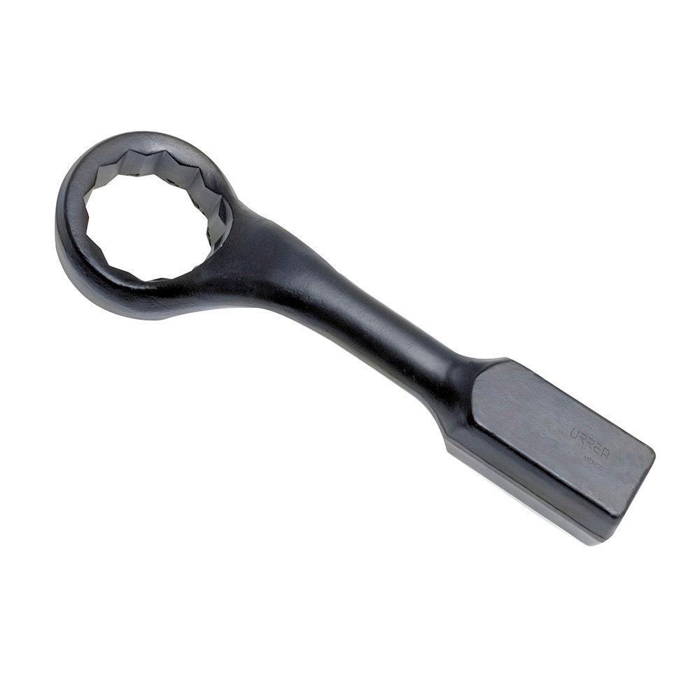 Llave de golpe acodada fosfatizada en pulgadas, 12 puntas, 2-11/16" Urrea