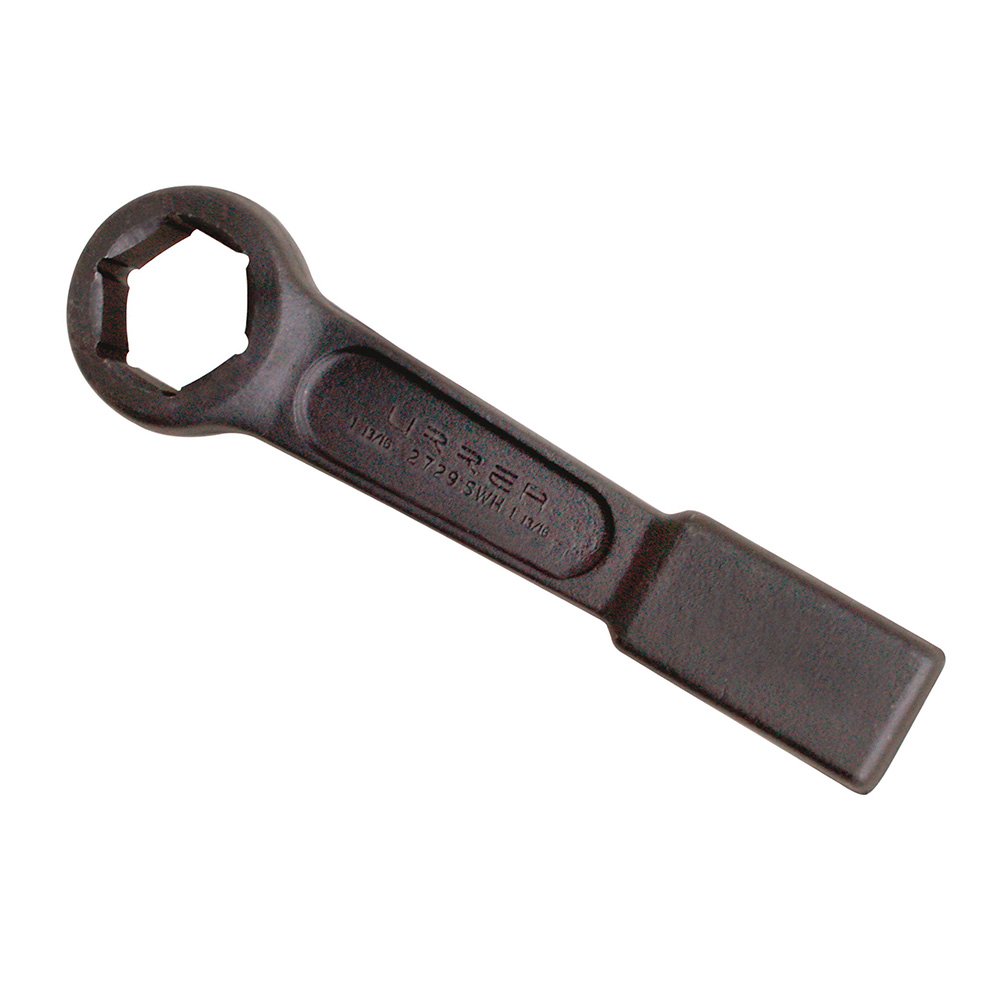 Llave de golpe plana fosfatizada en pulgadas, 6 puntas, 1-13/16" Urrea