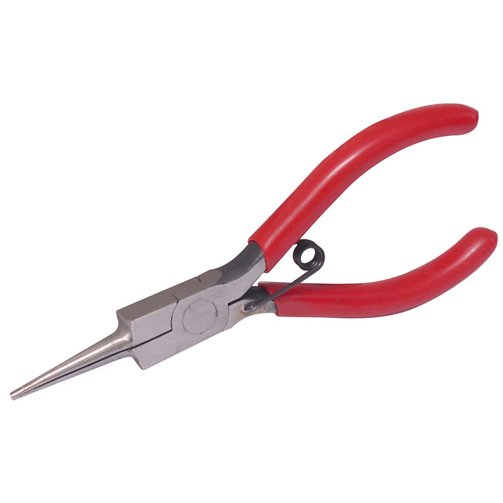 3 Pza Pinza para electrónica con mango rubber grip de 5-5/8" punta aguja recta Urrea