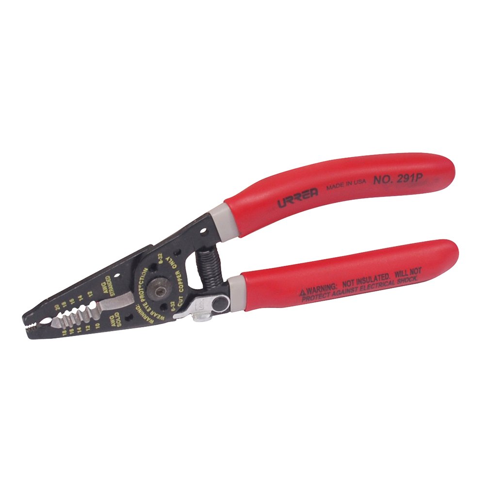 3 Pza Pinza pelacable con mango air cushion 10-20 AWG de 7-1/4" ergonómica Urrea