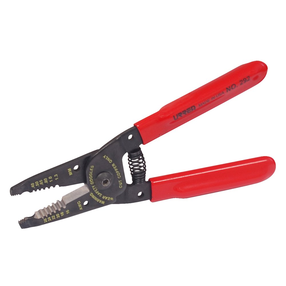 3 Pza Pinza pelacable con mango air cushion 16-26 AWG de 6-3/4" alta palanca Urrea