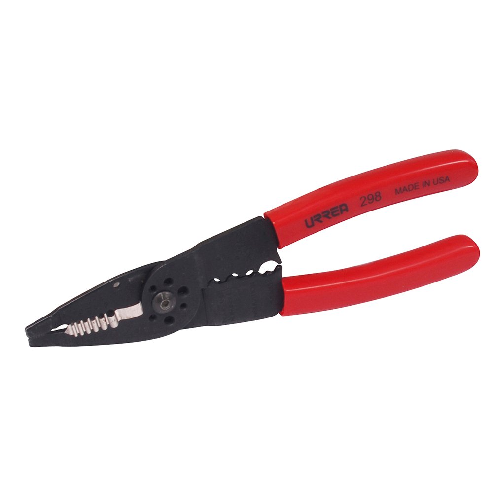 3 Pza Pinza pelacable con mango air cushion 10-22 AWG de 8-1/4" poncha terminales Urrea